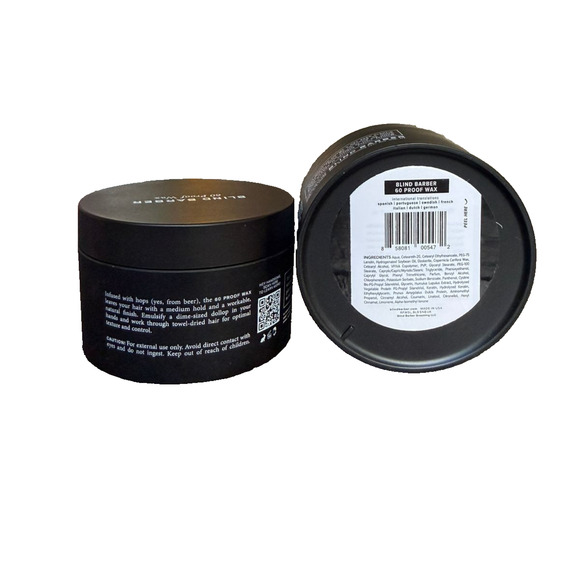 Blind Barber 60 Proof Wax Tonka Bean 2.5oz Medium Hold – 2 Pack – New - Picture 2 of 2